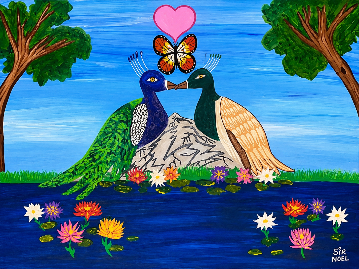 Birds in love